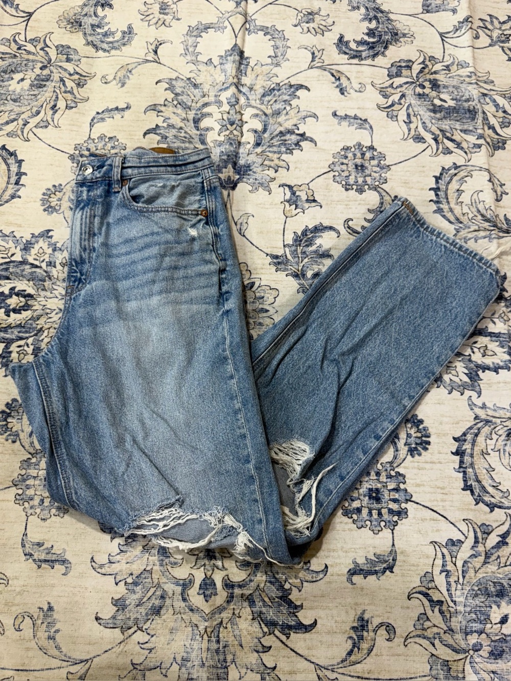American Eagle Highest Rise Baggy Straight Jeans